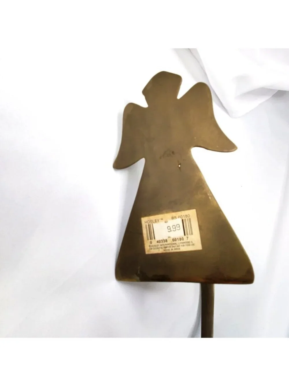 Vintage Christmas Tree & Angel Brass Stocking Holders 11